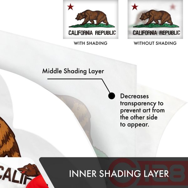 California CA State Flag 3x5 Ft 10-Pack Double-sided Embroidered Polyester By G128 - Image 6