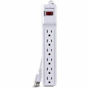 CyberPower CSB606W Essential 6 - Outlet Surge Protector with 900 J Surge Suppression