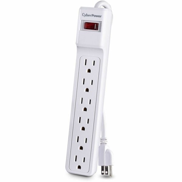CyberPower CSB606W Essential 6 - Outlet Surge Protector with 900 J Surge Suppression - Image 4
