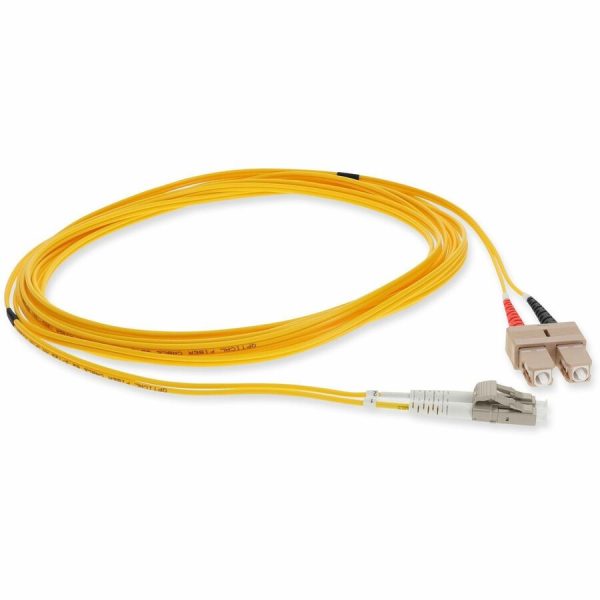 AddOn 3m LC (Male) to SC (Male) Yellow OM1 Duplex Fiber OFNR (Riser-Rated) Patch Cable - Image 7