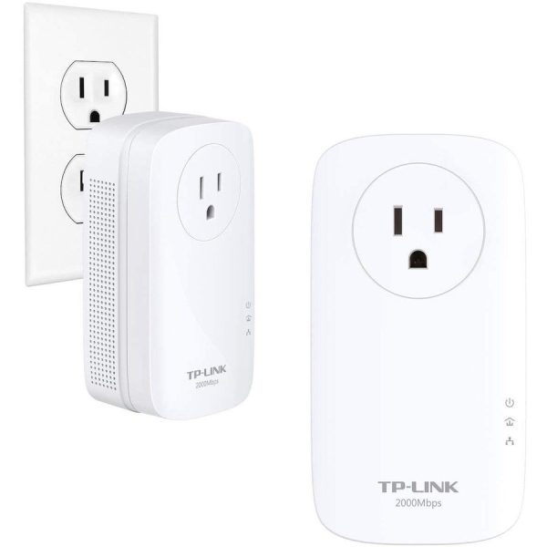 TP-Link TL-PA9020P KIT - AV2000 2-Port Gigabit Passthrough Powerline Starter Kit - Image 2