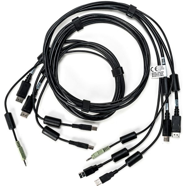 Vertiv Avocent Dual USB Keyboard and Mouse, Dual DisplayPort and Audio Cable, 6 ft. for Vertiv Avocent SV and SC Series Switches - Image 3