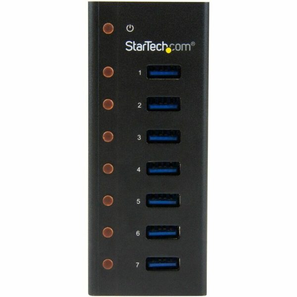 StarTech.com 7 Port USB 3.0 Hub - 5Gbps - Desktop or Wall-mountable Metal Enclosure - Image 2