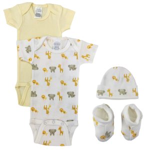 Unisex Newborn Baby 4 Pc  Sets Nc_0674