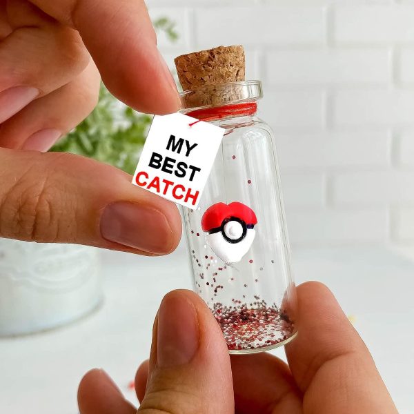 Cute Anniversary Present For Girlfriend or Boyfriend Unique Game Inspired Romantic Bottle Anniversary Love Wish Jar (No Box My Best Catch) - Image 2