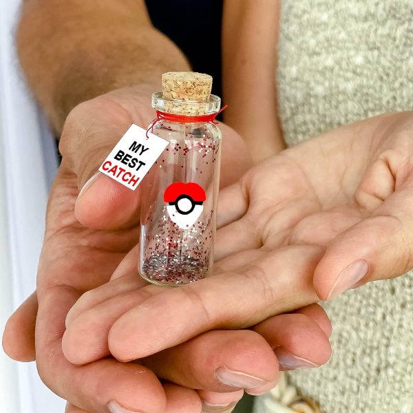 Cute Anniversary Present For Girlfriend or Boyfriend Unique Game Inspired Romantic Bottle Anniversary Love Wish Jar (No Box My Best Catch) - Image 3