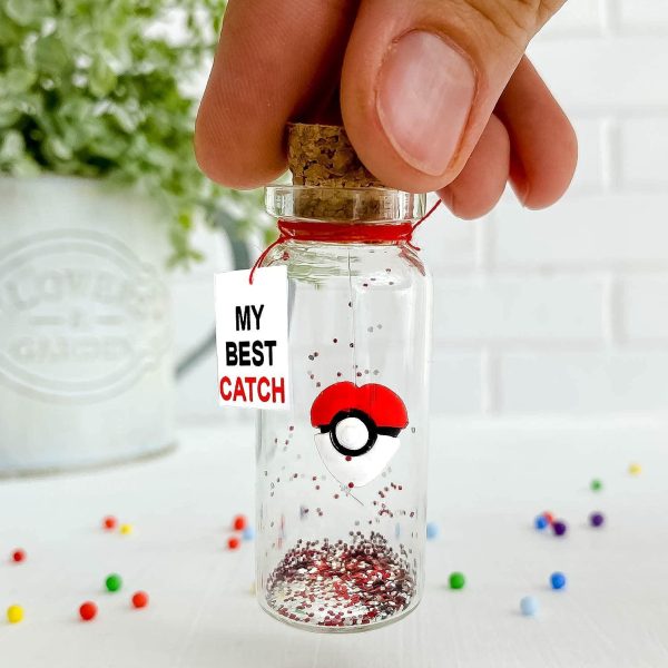 Cute Anniversary Present For Girlfriend or Boyfriend Unique Game Inspired Romantic Bottle Anniversary Love Wish Jar (No Box My Best Catch) - Image 7