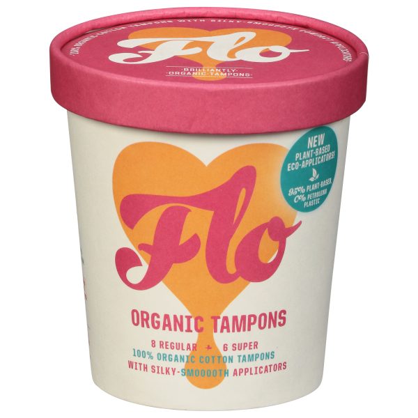 Flo - Tampons Organic Eco-applctr - 1 Each 1-14 CT - Image 2
