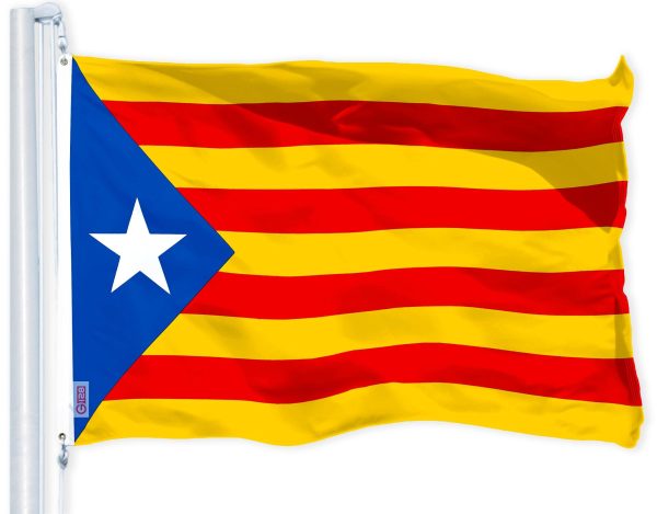 G128 Combo Pack: USA American Flag 3x5 Ft 150D Printed Stars & Blue Estelada Flag 3x5 Ft 150D Printed - Image 2