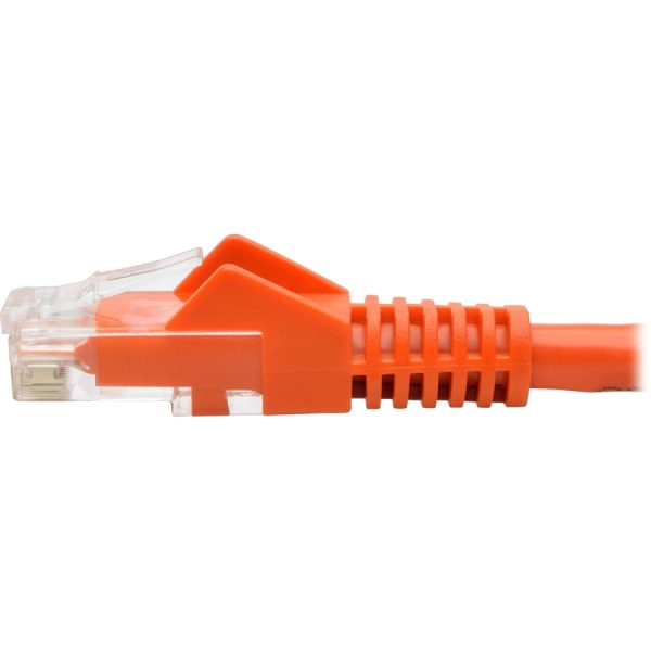 Eaton Tripp Lite Series Cat6 Gigabit Snagless Molded (UTP) Ethernet Cable (RJ45 M/M), PoE, Orange, 1 ft. (0.31 m) - Image 3