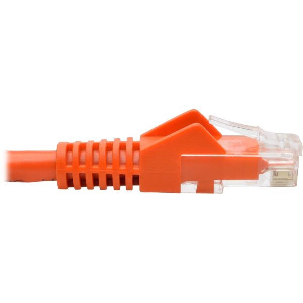 Eaton Tripp Lite Series Cat6 Gigabit Snagless Molded (UTP) Ethernet Cable (RJ45 M/M), PoE, Orange, 1 ft. (0.31 m) - Image 4