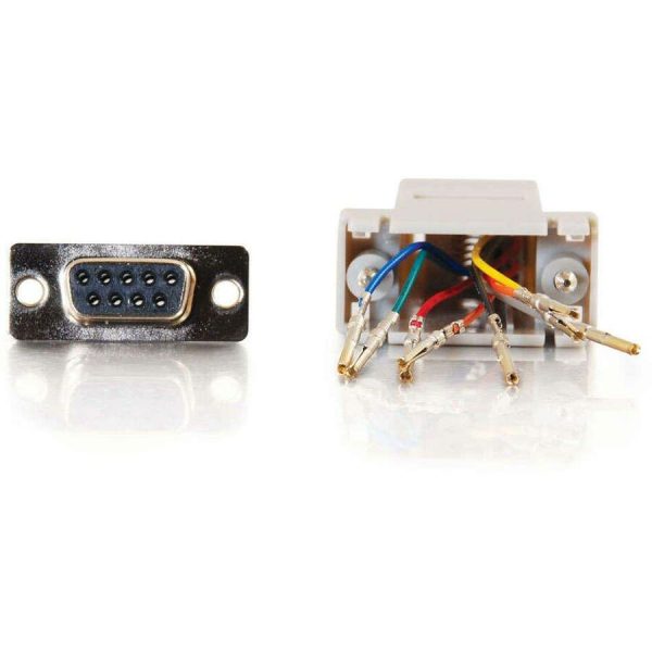 C2G RJ45 to DB9 Female Modular Adapter - Gray - Image 2