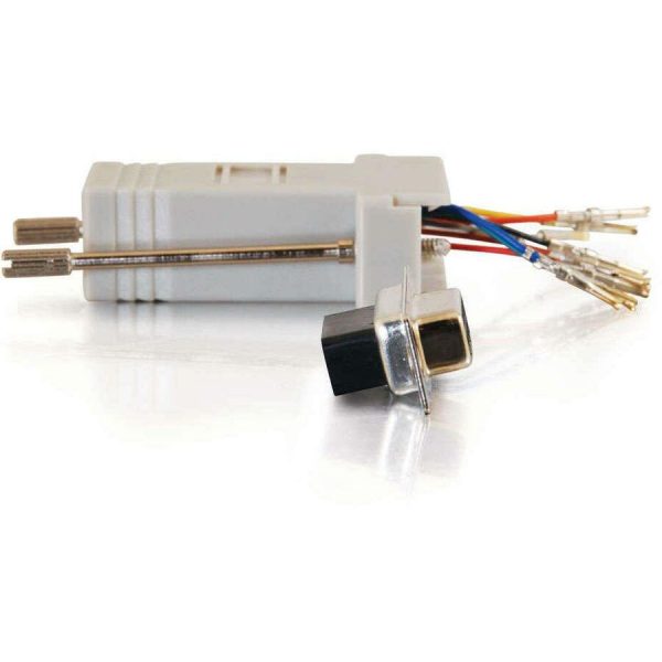 C2G RJ45 to DB9 Female Modular Adapter - Gray - Image 3