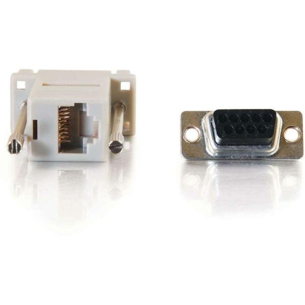 C2G RJ45 to DB9 Female Modular Adapter - Gray - Image 4