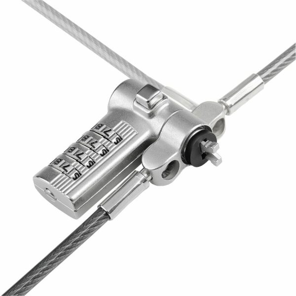 StarTech.com Universal Laptop Cable Lock 6.6ft, Serialized Combo Security Cable For Notebook, Compatible w/Noble Wedge®/Nano/K-Slot - Image 6