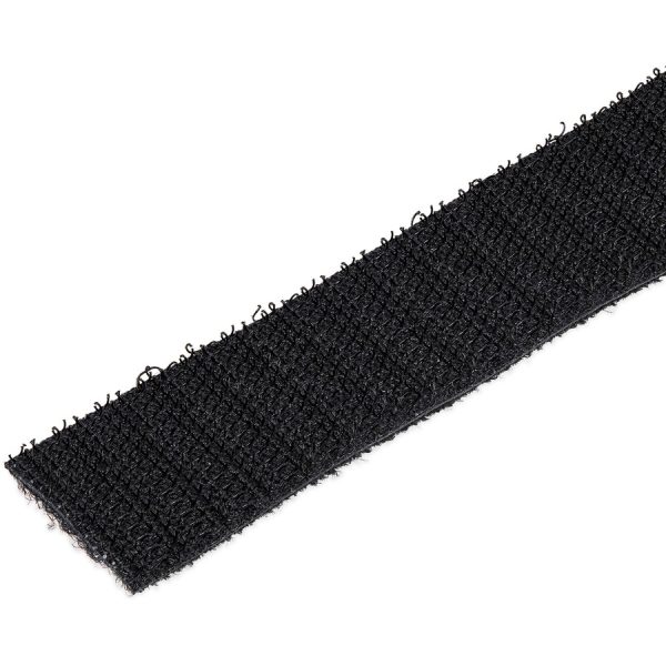 StarTech.com Hook-and-Loop Cable Management Tie - 50 ft. Bulk Roll - Black - Cut-to-Size Cable Wrap / Straps - Image 2