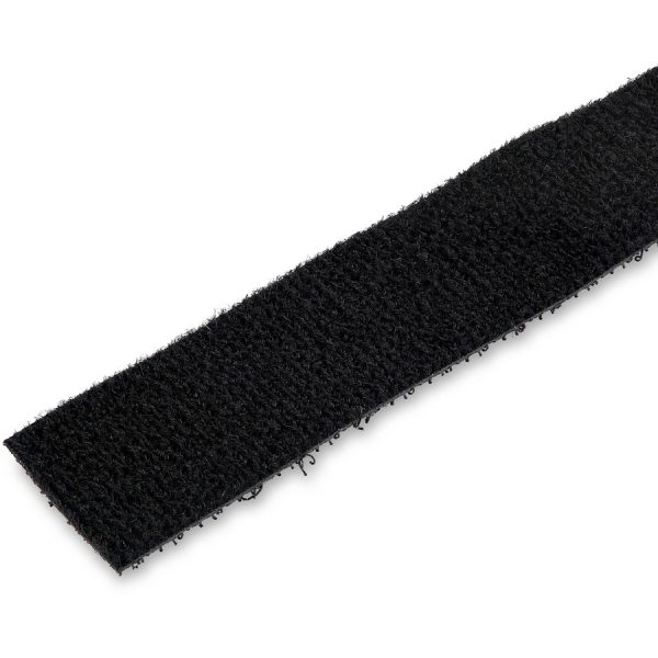StarTech.com Hook-and-Loop Cable Management Tie - 50 ft. Bulk Roll - Black - Cut-to-Size Cable Wrap / Straps - Image 3