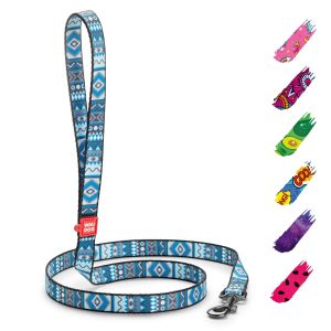WAUDOG Nylon Dog Leash for Small Dogs and Medium Dogs 4 Ft   Strong Dog Leash for Large Dogs   Heavy Duty Dog Leashes for Large Breed Dogs & Puppy Leash for Small Boy & Girl Dogs