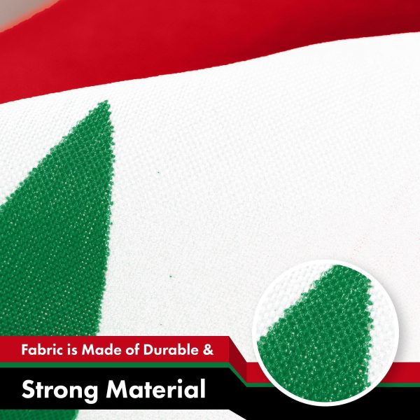 G128 2 Pack: Syria Syrian Flag | 3x5 Ft | LiteWeave Pro Series Printed 150D Polyester | Country Flag, Indoor/Outdoor, Vibrant Colors, Brass Grommets, Thicker and More Durable Than 100D 75D Polyester - Image 4