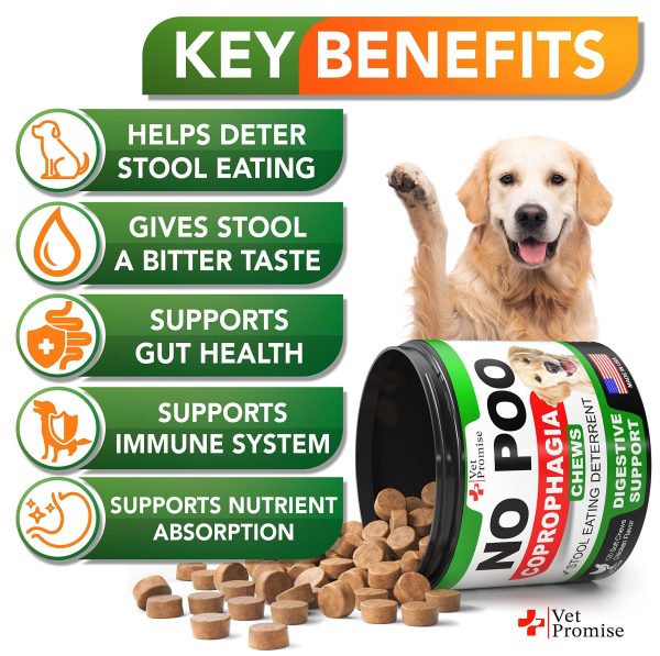No Poo Chews   Coprophagia Stool Eating Deterrent for Dogs   Prevent Dog from Eating Poop   Stop Eating Poop for Dogs with Probiotics & Enzymes   Forbid for Dogs   Made in USA   120 Soft Treats - Image 2