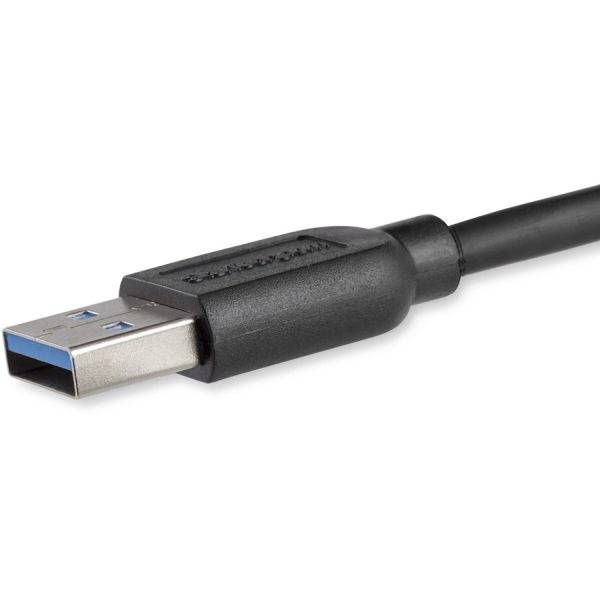 StarTech.com 2m (6ft) Slim SuperSpeed USB 3.0 (5Gbps) A to Micro B Cable - M/M - Image 2