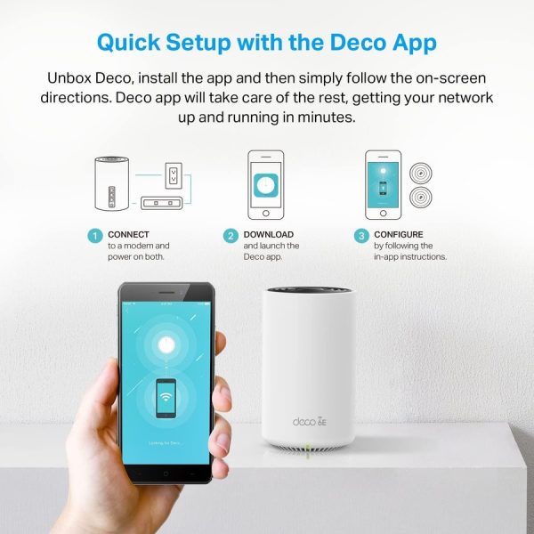 TP-Link Deco XE75 Pro(1-pack) - Deco AXE5400 Tri-Band WiFi 6E Mesh Router, 1-pack - Image 10