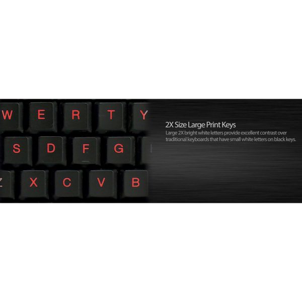 Adesso 3-Color Illuminated Mini Keyboard - Image 10