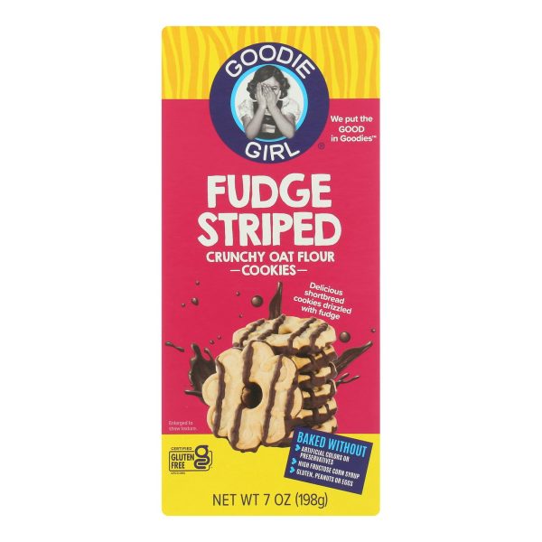 Goodie Girl Cookies - Cookies - Fudge Striped - Case of 6 - 7 oz. - Image 2