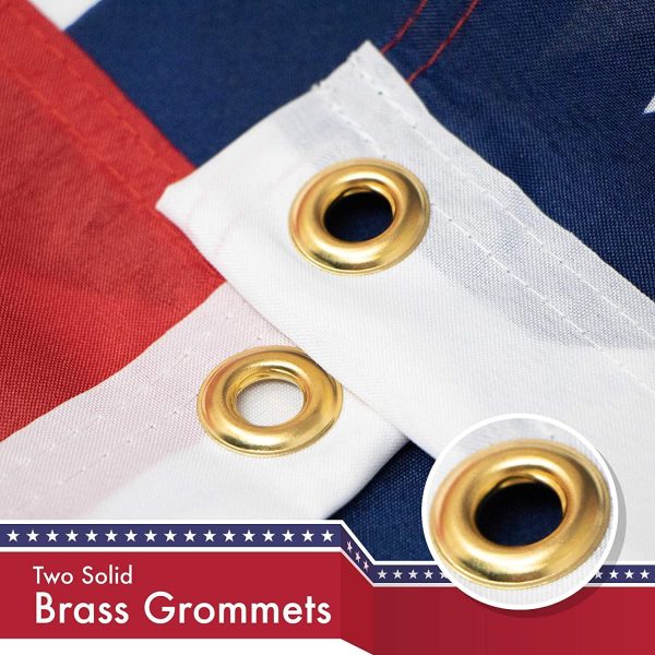 G128 Mississippi State Flag 150D Quality Polyester 3x5 ft Printed Brass Grommets Flag - Image 3