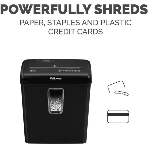 Fellowes Powershred P30-C 6 sheet Cross-Cut Deskside Shredder for Home Office - Image 3