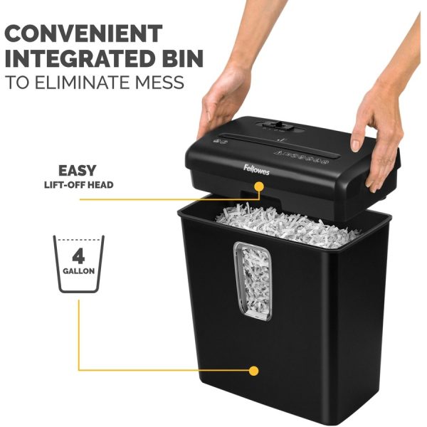 Fellowes Powershred P30-C 6 sheet Cross-Cut Deskside Shredder for Home Office - Image 4