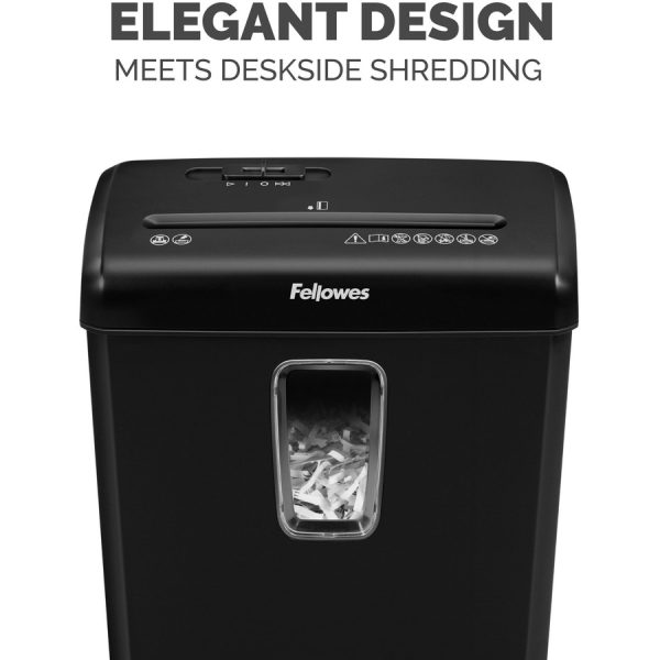 Fellowes Powershred P30-C 6 sheet Cross-Cut Deskside Shredder for Home Office - Image 6