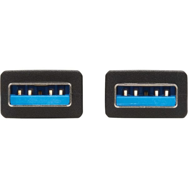 Eaton Tripp Lite Series USB 3.0 SuperSpeed A to A Cable for USB 3.0 All-in-One Keystone/Panel Mount Couplers (M/M), Black, 10 ft. (3 m) - Image 3