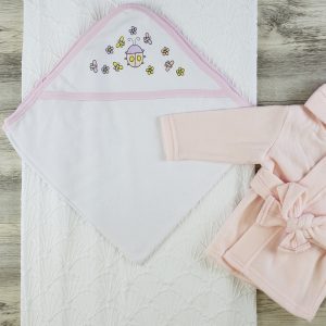 Hooded Towel, Wash Mittens And Robe Ls_0622
