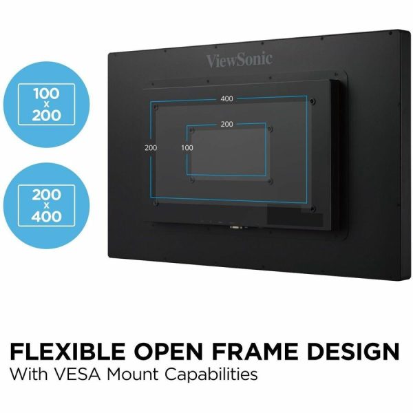 ViewSonic TD3207 - 1080p Touch Screen Monitor with 24/7 Operation, HDMI, DisplayPort, RS232 - 450 cd/m² - 32" - Image 5