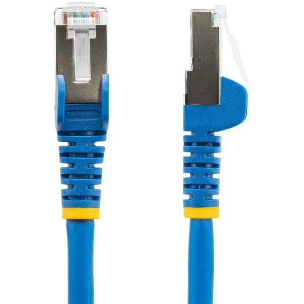 StarTech.com 10ft CAT6a Ethernet Cable, Blue Low Smoke Zero Halogen (LSZH) 10 GbE 100W PoE S/FTP Snagless RJ-45 Network Patch Cord - Image 2