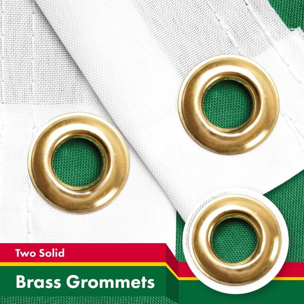G128 Combo Pack: American USA Flag 3x5 Ft & Dominica Dominican Flag 3x5 Ft | Both LiteWeave Pro Series Printed 150D Polyester, Brass Grommets - Image 3