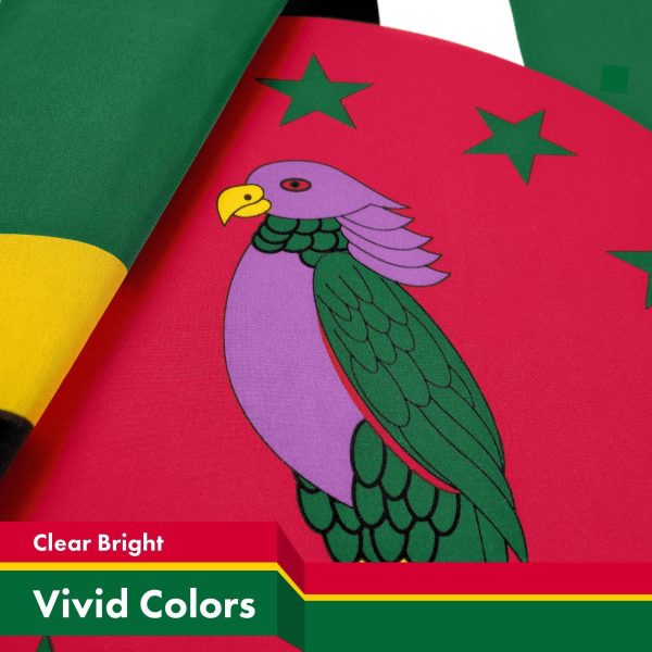 G128 Combo Pack: American USA Flag 3x5 Ft & Dominica Dominican Flag 3x5 Ft | Both LiteWeave Pro Series Printed 150D Polyester, Brass Grommets - Image 4