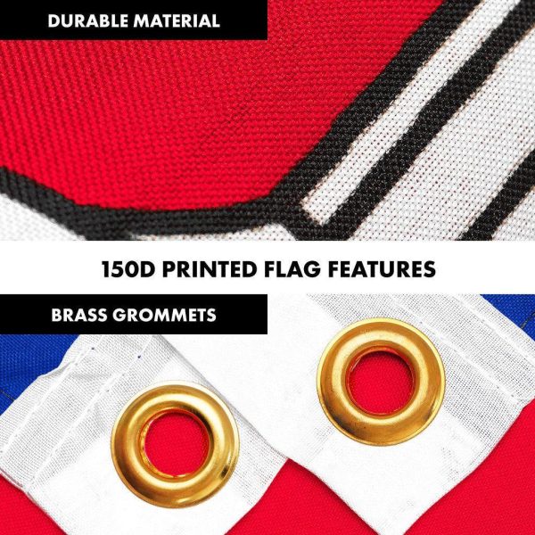 G128 Combo Pack: 6 Ft Tangle Free Spinning Flagpole (Silver) & Cambodia Flag 3x5 Ft Printed 150D Polyester, Brass Grommets (Flag Included) Aluminum Flag Pole - Image 4