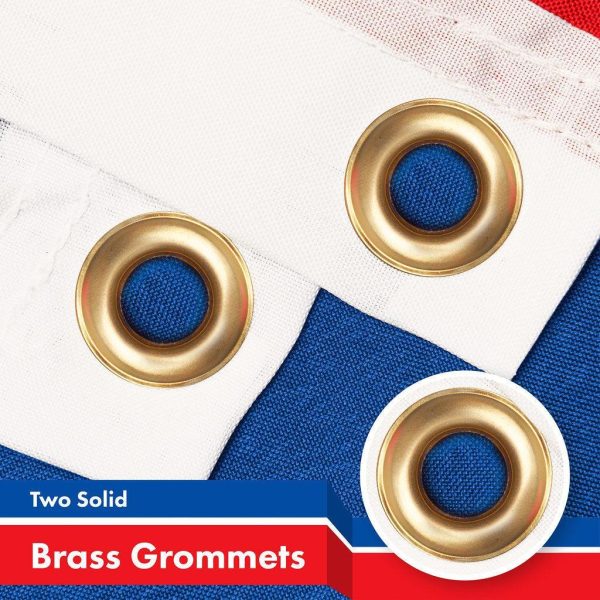 G128 2 Pack: Slovakia Slovakian Flag | 3x5 Ft | LiteWeave Pro Series Printed 150D Polyester | Country Flag, Indoor/Outdoor, Vibrant Colors, Brass Grommets, Thicker and More Durable Than 100D 75D Poly - Image 2