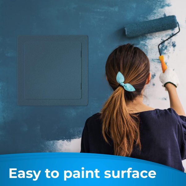 Access Panel for Drywall   12x12 inch   Wall Hole Cover   Access Door   Plumbing Access Panel for Drywall   Heavy Durable Plastic White - Image 4
