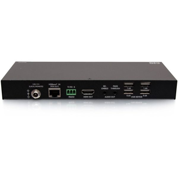 C2G HDBaseT Dual 4K HDMI Extender + USB C, 3.5mm and USB B to A over Cat - HDMI Wall Plate to Receiver Box - 4K 60Hz - Image 4