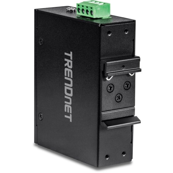 TRENDnet 5-Port Hardened Industrial Unmanaged Gigabit Switch; TI-PG50; 10/100/1000Mbps; DIN-Rail Switch; 4 x Gigabit PoE+ Ports; 1 x Gigabit Port; Gigabit Ethernet Network Switch; Lifetime Protection - Image 3