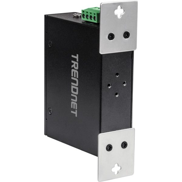 TRENDnet 5-Port Hardened Industrial Unmanaged Gigabit Switch; TI-PG50; 10/100/1000Mbps; DIN-Rail Switch; 4 x Gigabit PoE+ Ports; 1 x Gigabit Port; Gigabit Ethernet Network Switch; Lifetime Protection - Image 5
