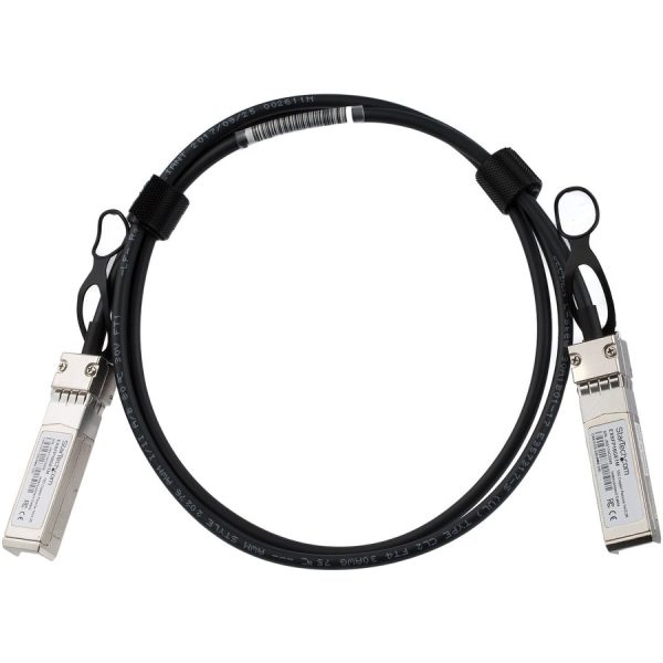 StarTech.com 1m SFP+ to SFP+ Direct Attach Cable for Juniper EX-SFP-10GE-DAC-1M 10GbE SFP+ Copper DAC 10 Gbps Passive Twinax - Image 2