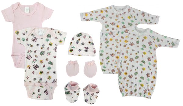 Newborn Baby Girl 7 Pc  Sets Nc_0604