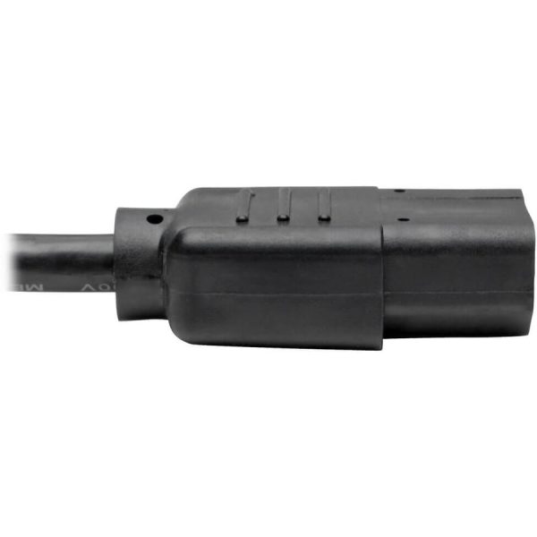 Eaton Tripp Lite Series Desktop Computer AC Power Cable, NEMA 5-15P to C13 - 10A, 125V, 18 AWG, 3 ft. (0.91 m), Black - Image 4