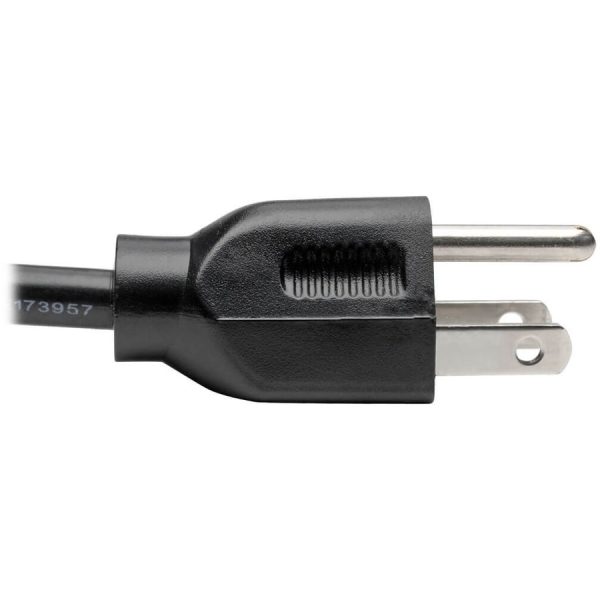Eaton Tripp Lite Series Desktop Computer AC Power Cable, NEMA 5-15P to C13 - 10A, 125V, 18 AWG, 3 ft. (0.91 m), Black - Image 6
