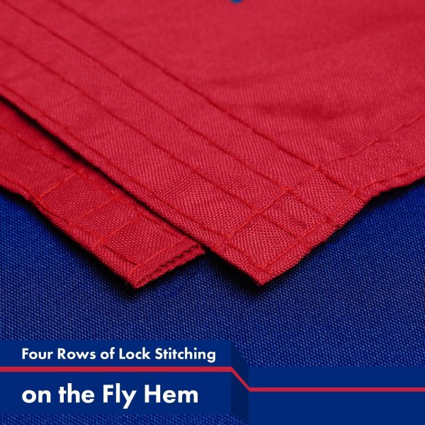 G128 2 Pack: Guam Guamanian Flag | 3x5 Ft | Printed 150D Polyester - Indoor/Outdoor, Vibrant Colors, Brass Grommets, Quality Polyester, Much Thicker More Durable Than 100D 75D Polyester - Image 5