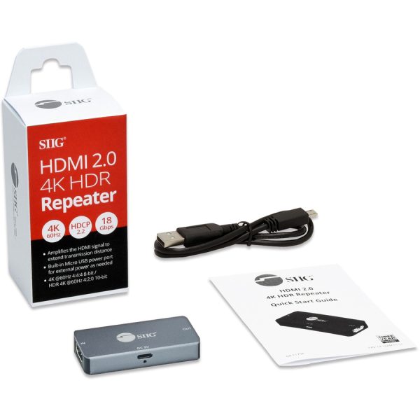 SIIG HDMI 2.0 4K HDR Repeater - Image 8